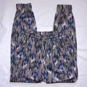 Zac & Rachel Peacock 🦚 Joggers size Small. Tie front elastic waistband, NWOT